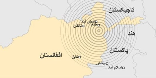 Photo of زلزله ۵٫۱ ریشتری مرز تاجیکستان و افغانستان را لرزاند