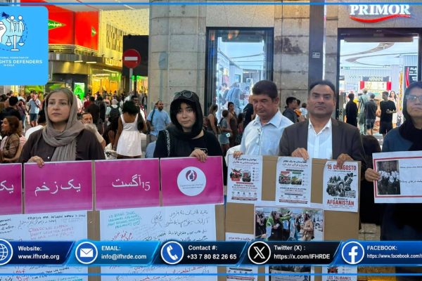 تجمع مادرید؛ اعتراض فعالان به نقض حقوق بشر توسط طالبان