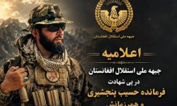 کشته‌شدن فرمانده حسیب پنجشیری؛ واکنش جبهه ملی استقلال